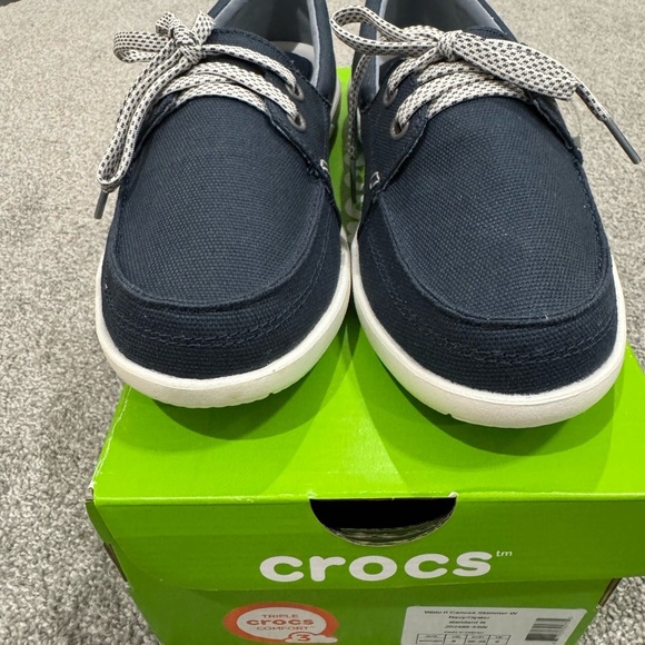 ✨NWT✨ CROCS Women’s Walt II Canvas Skimmer Shoes - Picture 9 of 10